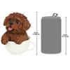 Design Toscano Puppuccino Puppy Collectible Dog Statue: Red Poodle HT8750